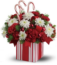 Christmas Present Bouquet Davenport Florist - Same Day Flower Delivery - Flower Power 